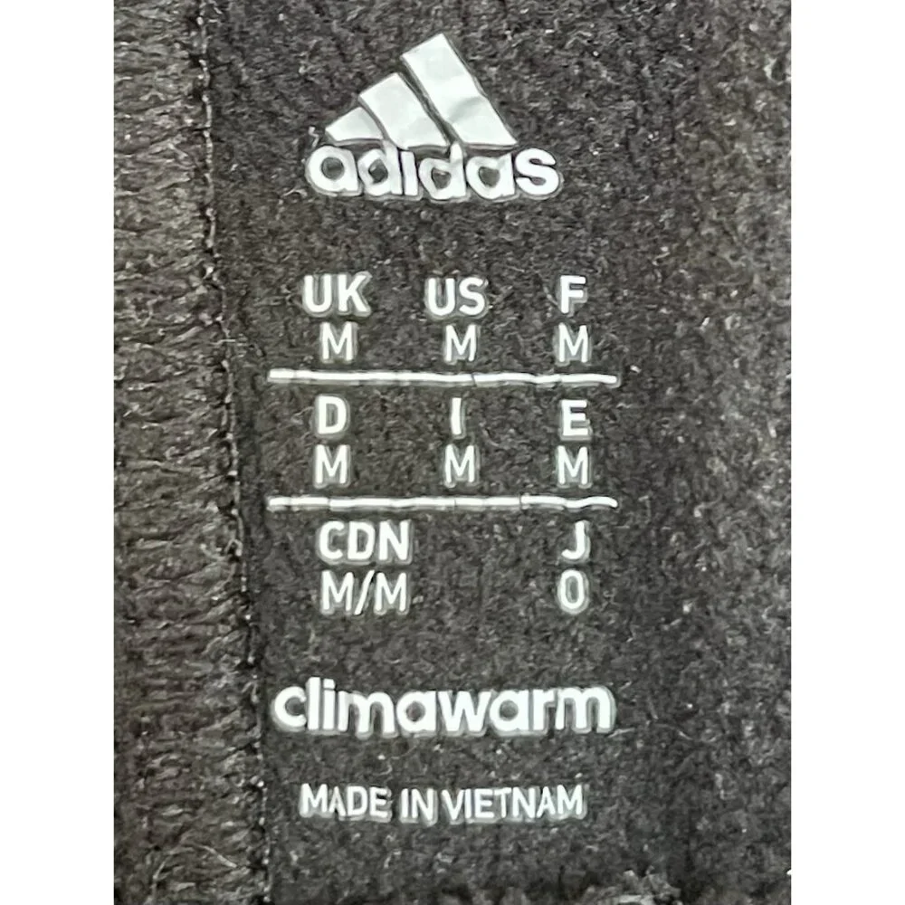 Adidas Track Pants Mens Size‎ Medium Black Striped Sides Athletic Pockets